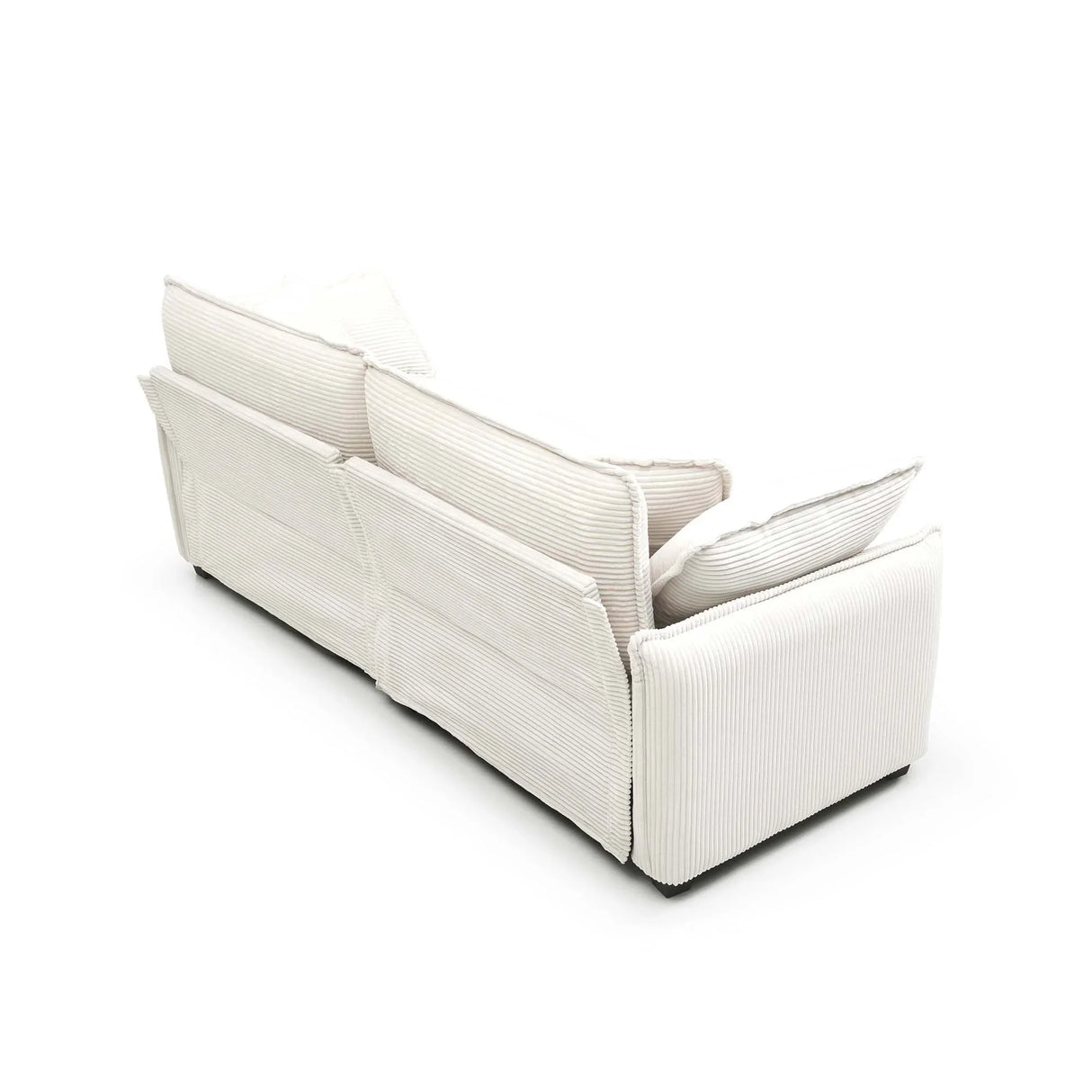 Modern Corduroy Loveseat and Chair - Beige - Furniture Home Direct