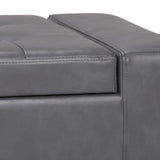 Laredo - Contemporary Large Storage Ottoman - Furniture Home Direct