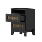 Queen Bed Set With Dresser And Two Nightstands Black - Furniture Home Direct