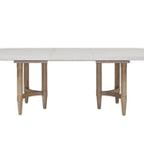 Triad - Double Pedestal Dining Table With Leaf - Sand - Furniture Home Direct