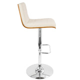 Vasari - Mid Century Modern Adjustable Barstool With Swivel - Furniture Home Direct