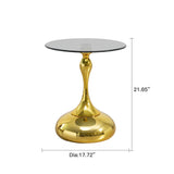 Modern Minimalist Coffee Table With Steel Legs And Tempered Glass Top - Furniture Home Direct
