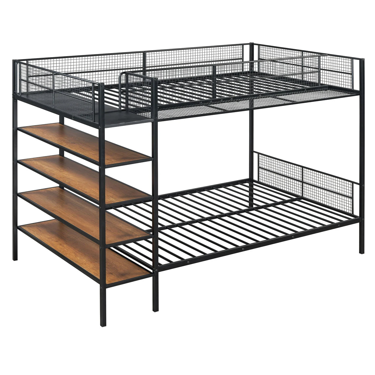 Bunk Bed With 5 Tier Shelves - Furniture Home Direct
