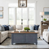 Americana - Lift-Top Coffee Table - Blue - Furniture Home Direct