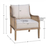 Lily Pond - Accent Chair With Removable Back Cushion - Beige / Natural - Furniture Home Direct