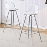 Stylish Upholstered Bar Chairs With Metal Leg - Furniture Home Direct