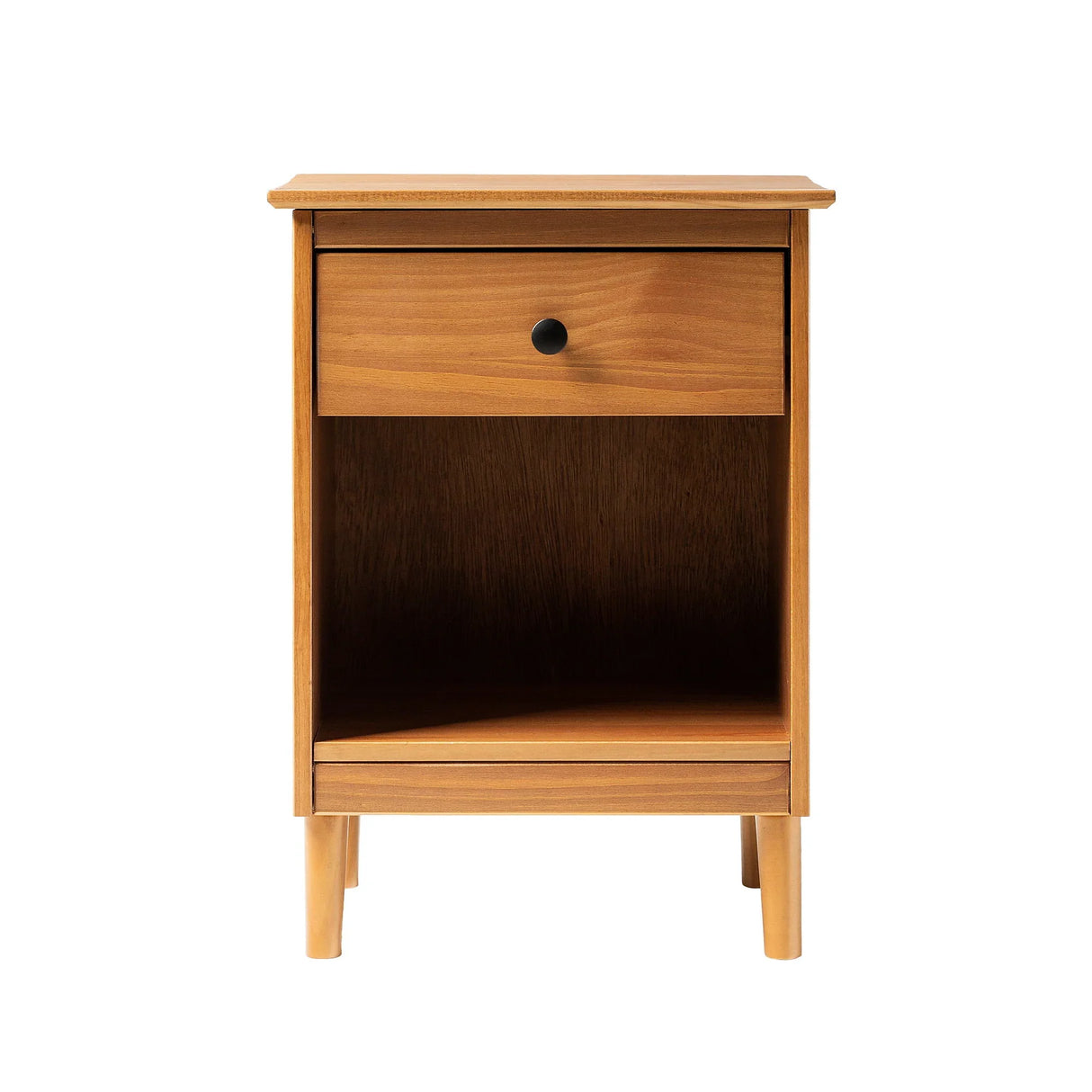 Classic 1 Drawer Nightstand With Cubby - Furniture Home Direct