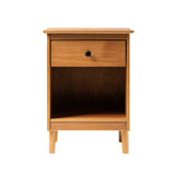 Classic 1 Drawer Nightstand With Cubby - Furniture Home Direct