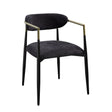 Jaramillo - Chenille Side Chair (Set of 2) - Black - Furniture Home Direct