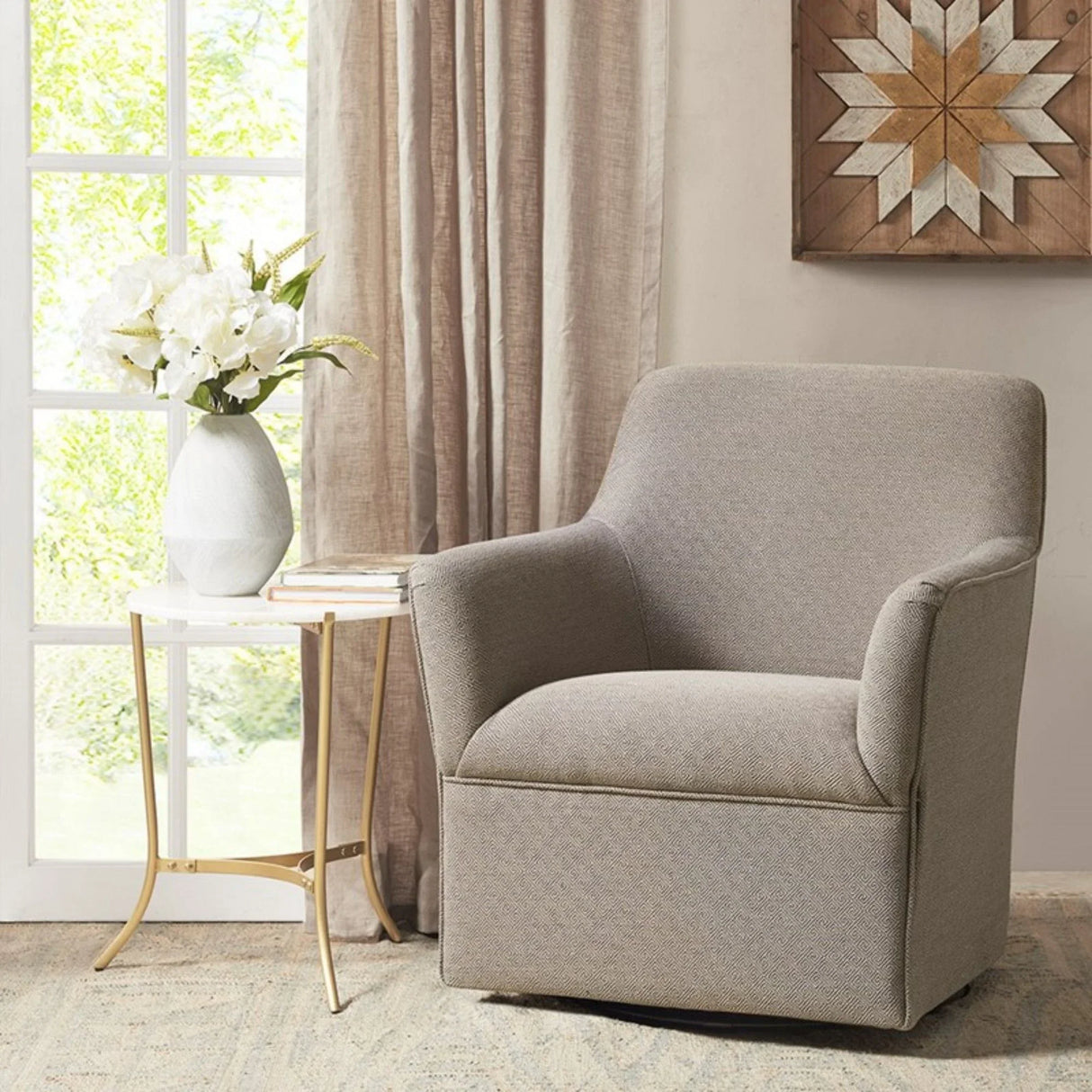 Augustine - Swivel Glider Chair - Furniture Home Direct