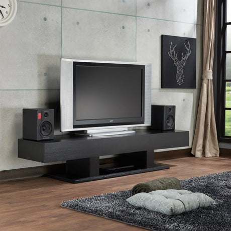 Follian - TV Stand - Black - Furniture Home Direct