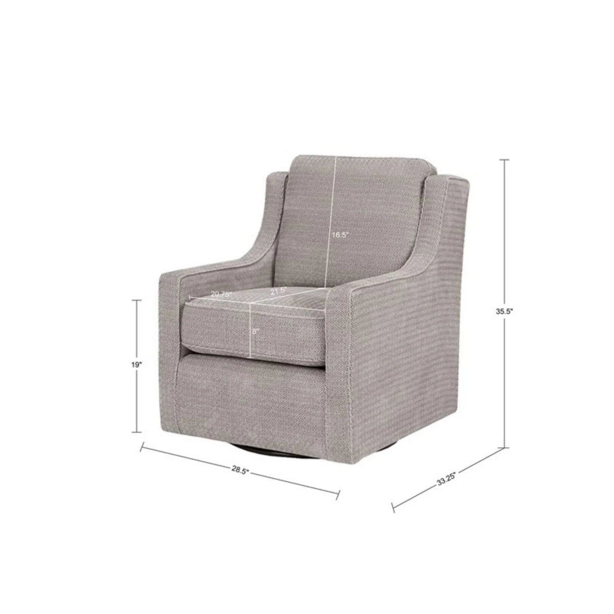 Swivel Chair With 360 Degree Rotation - Furniture Home Direct