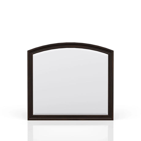 Elegant Design Mirror - Dark Cherry - Furniture Home Direct