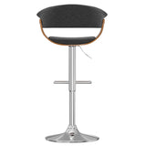 Sheldon - Upholstered Adjustable Swivel Bar Stool - Furniture Home Direct
