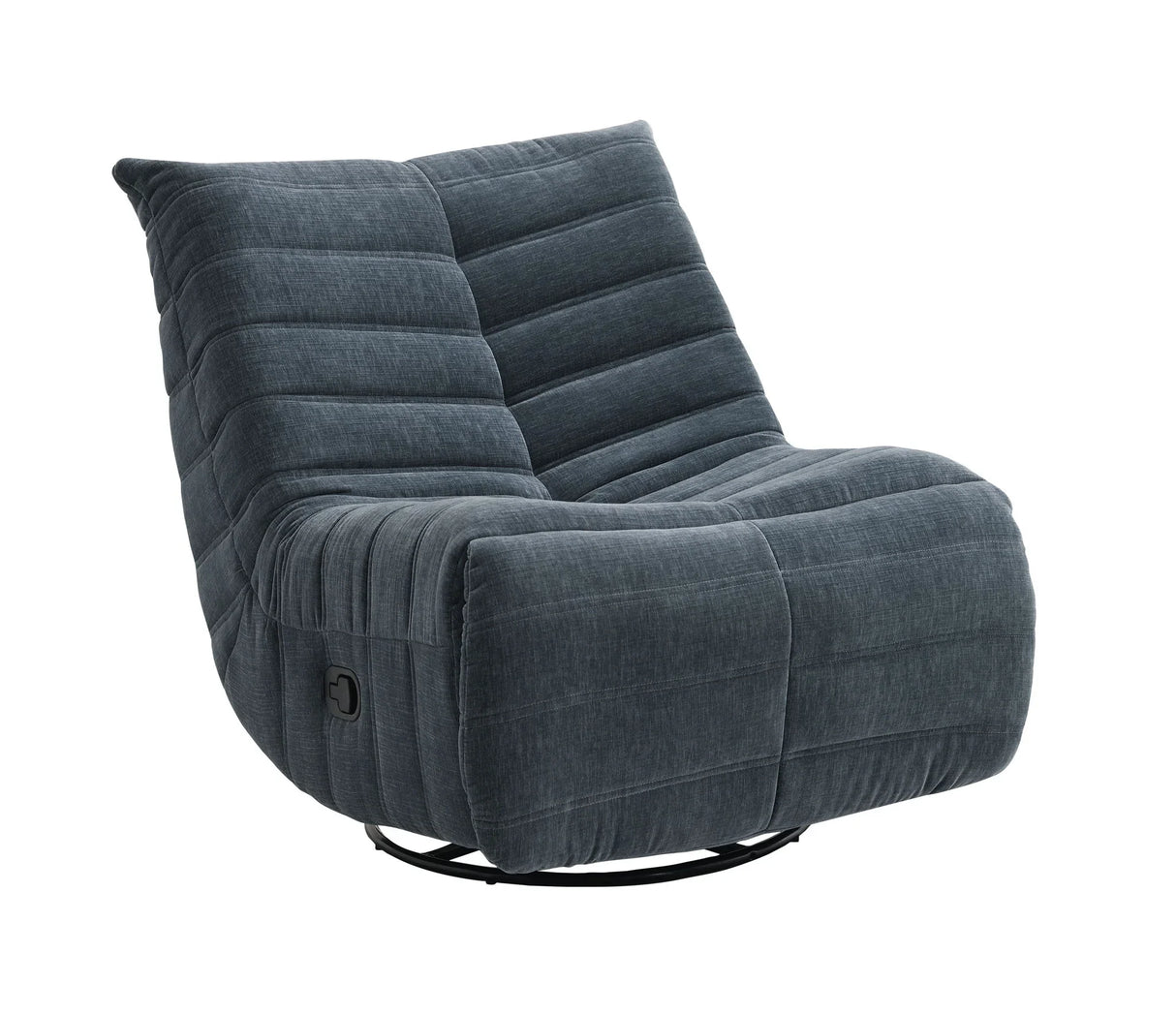 Talmon - Chenille Glider Recliner With Swivel - Furniture Home Direct