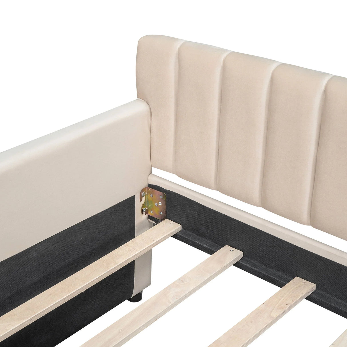 Upholstered Daybed With Slat Support - Furniture Home Direct