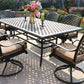 Rectangular 6 Person 85.83" Long Aluminum Dining Set With Cushions - Furniture Home Direct