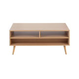 Astro - Contemporary Coffee Table - Natural / White - Furniture Home Direct