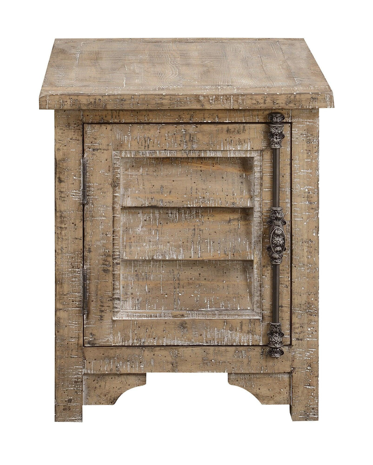 Ludin - Chair Side Table - Taupe - Furniture Home Direct