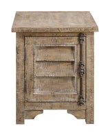 Ludin - Chair Side Table - Taupe - Furniture Home Direct