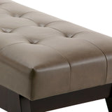 Draper - Upholstered Mid Century Tufted Ottoman Bench - Furniture Home Direct