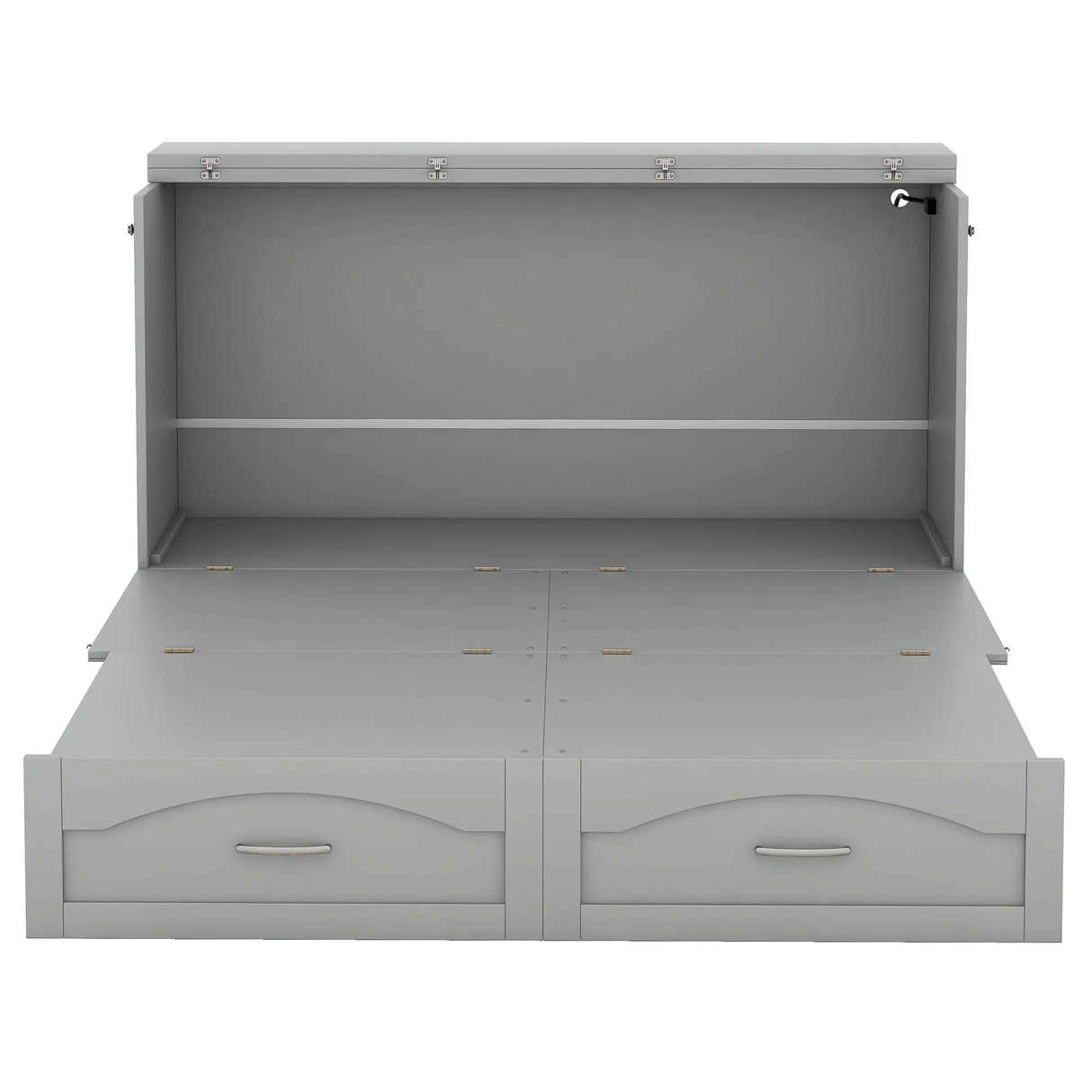 Murphy Wall Bed With Drawer And A Set Of Sockets & USB Ports, Pulley Structure Design - Furniture Home Direct