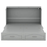 Murphy Wall Bed With Drawer And A Set Of Sockets & USB Ports, Pulley Structure Design - Furniture Home Direct