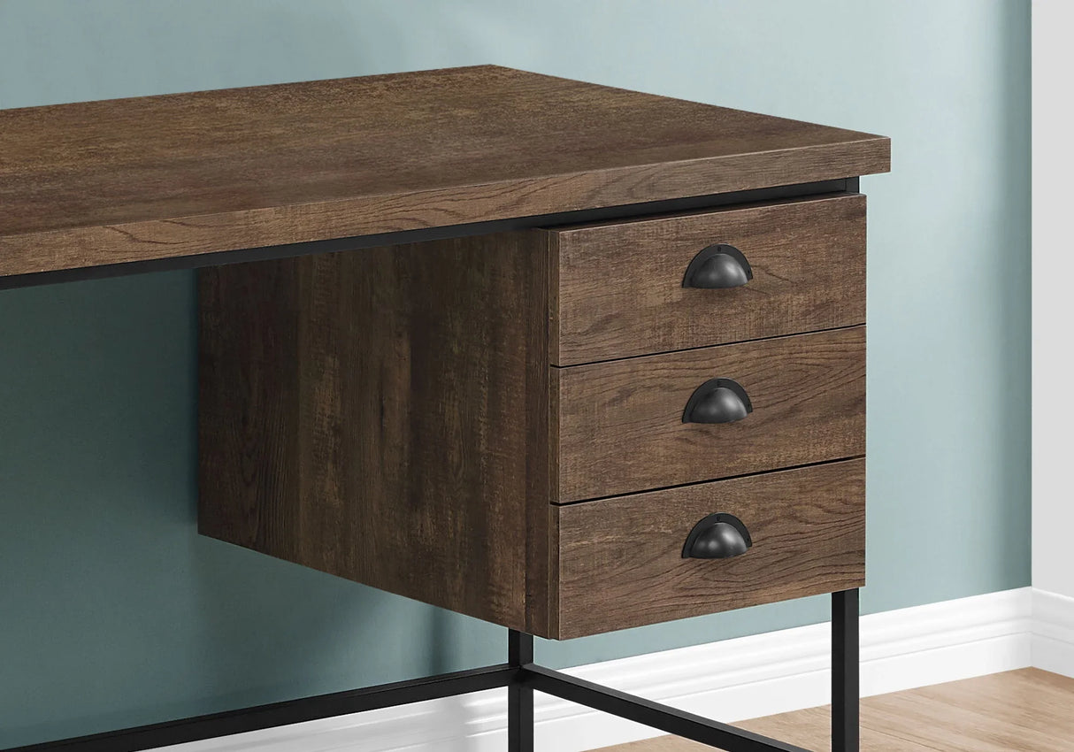 Computer Desk For Home Office, Laptop, 3 Storage Drawers, Contemporary & Moder - Furniture Home Direct