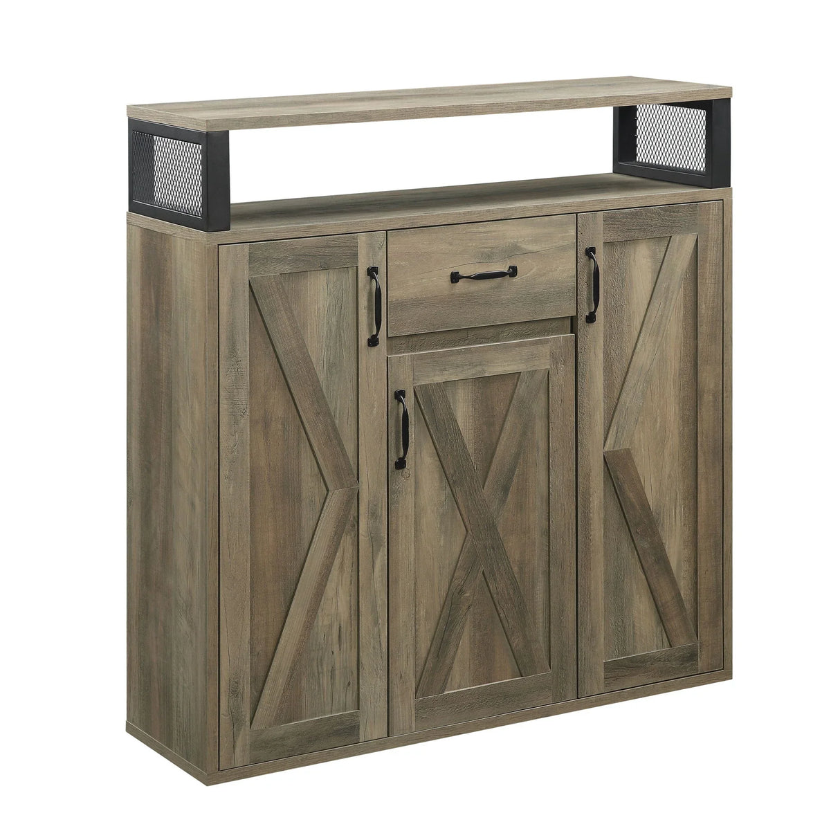 Abiram - Rustic Server - Oak - Furniture Home Direct