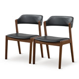 Enzo - Dining Chair (Set of 2) - Black / Brown - Furniture Home Direct