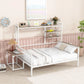 Daybed With Movable Desk, Grid, Shelves And Clothes Hanger - Furniture Home Direct