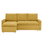 Convertible L Shaped Sleeper Sofa Bed With Reversible Chaise And Storage - Furniture Home Direct