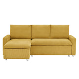 Convertible L Shaped Sleeper Sofa Bed With Reversible Chaise And Storage - Furniture Home Direct