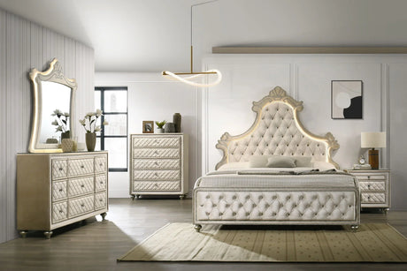Lucienne - Bed With LED Lighting - Furniture Home Direct