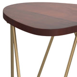 Patrice - Handcrafted Metal And Wood Accent Table - Furniture Home Direct