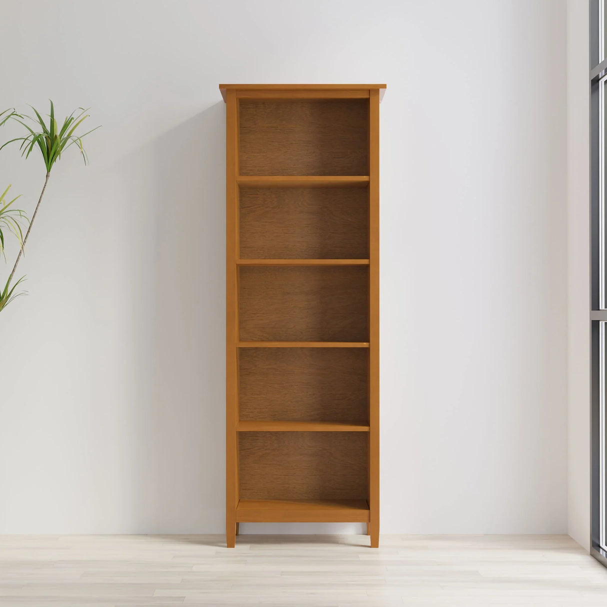 Warm Shaker - 5 Shelf Bookcase - Furniture Home Direct