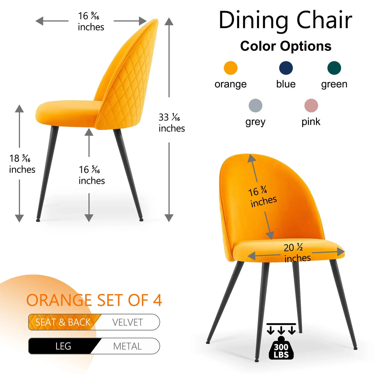 Dining Side Chairs (Set of 4) - Furniture Home Direct