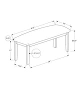 Bench, Rectangular, Hallway, Upholstered, Transitional - Furniture Home Direct