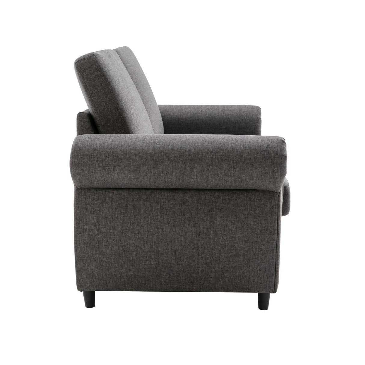 Sleeper Sofa With Twin Size Memory Mattress With Two USB Ports - Gray - Furniture Home Direct