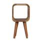 Minimalist Open Curved Nightstand - Furniture Home Direct