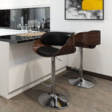 Amery - Mid Century Modern Adjustable Swivel Bar Stool - Furniture Home Direct