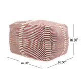 Morro Bay - Handcrafted Water Resistant Pouf - Multi Color - Furniture Home Direct