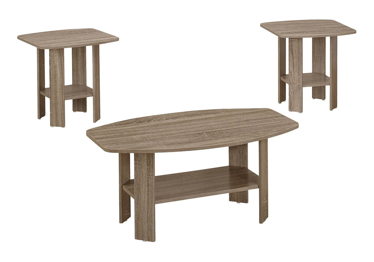 Table Set, Coffee, End, Side, Accent For Living Room (Set of 3) - Furniture Home Direct