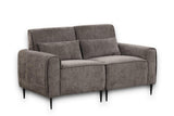 Valentina 74" Gray Chenille Sofa and Loveseat Living Room Set - Furniture Home Direct