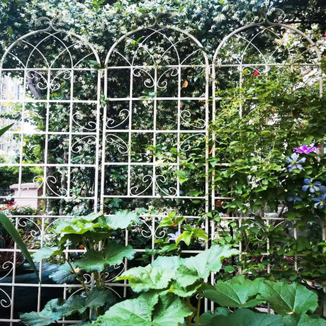 Metal Garden Rustproof Trellis For Climbing Plants Outdoor Flower Support - Furniture Home Direct