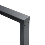 Dining Table Industrial Wood Grain Rectangular Walnut - Furniture Home Direct