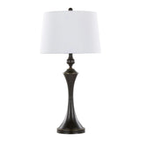 Flint - Contemporary Table Lamp Built In USB Port (Set of 2) - Furniture Home Direct