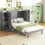 Murphy Bed With Shelves, Drawers And USB Ports - Furniture Home Direct