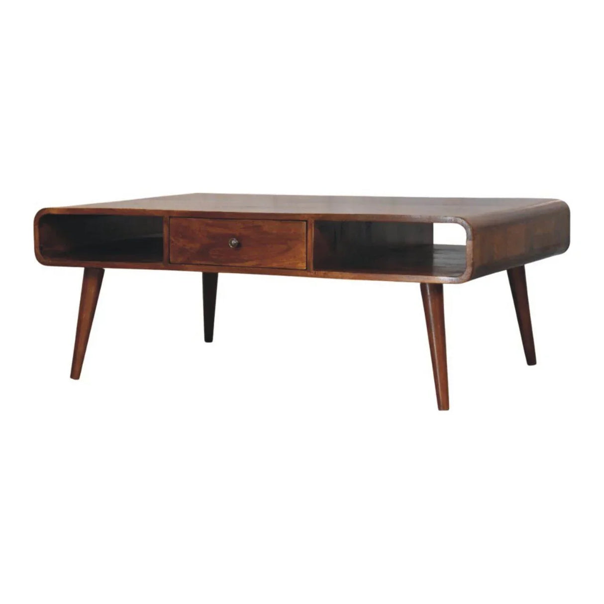 Avora - 2 Drawer Coffee Table - Brown - Furniture Home Direct