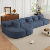 Upholstered Sofa Free Combined Sofa Couch With 2 Chaise Lounge And Five Back Pillows For Living Room - Furniture Home Direct